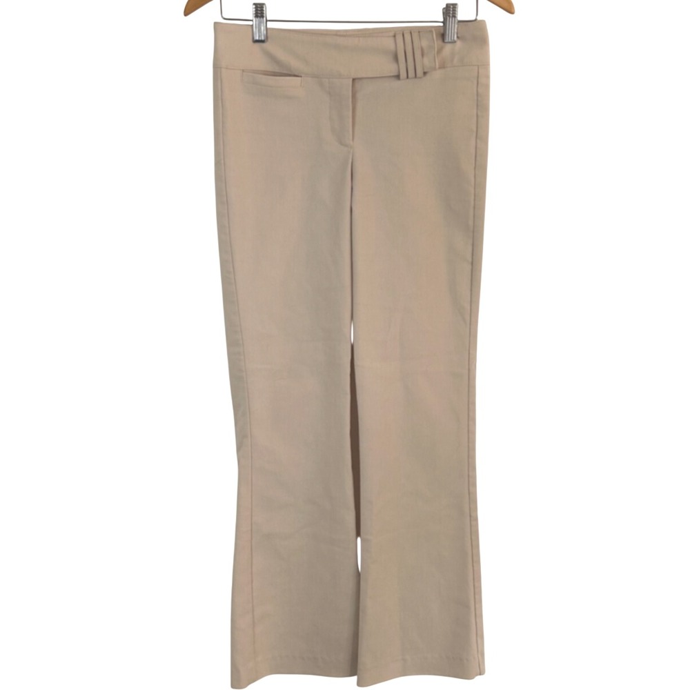 Rampage Clothing Company Women's 3 Tan Beige Flare Leg Dress Pants Career Office